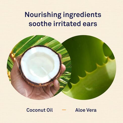 Petpost | Dog Ear Cleaner - Natural Coconut Oil Solution - Best Remedy for Odor - Dog Ear Problems - Chemical & Irritant Free 8 oz. in Saudi Arabia