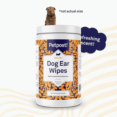 Petpost | Dog Ear Cleaner - Natural Coconut Oil Solution - Best Remedy for Odor - Dog Ear Problems - Chemical & Irritant Free 8 oz. in Saudi Arabia
