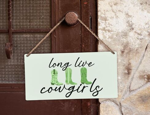 Pink Long Live Cowgirls Wood Plaque Sign, Preppy Wall Decor, Pink Western Cowgirl Wall Decor, Preppy Cowgirl Room Decor, Long Live Cowgirls Boots Home Décor Wall Hanging Decor, 12x6 inches in Saudi Arabia
