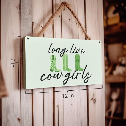 Pink Long Live Cowgirls Wood Plaque Sign, Preppy Wall Decor, Pink Western Cowgirl Wall Decor, Preppy Cowgirl Room Decor, Long Live Cowgirls Boots Home Décor Wall Hanging Decor, 12x6 inches in Saudi Arabia
