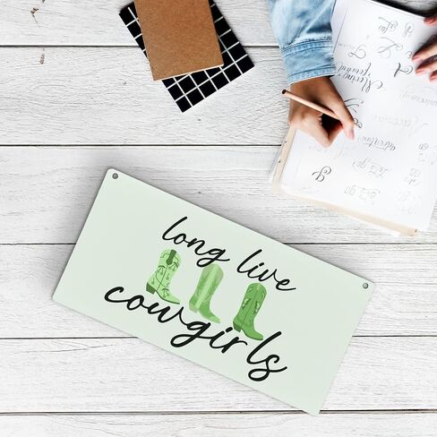 Pink Long Live Cowgirls Wood Plaque Sign, Preppy Wall Decor, Pink Western Cowgirl Wall Decor, Preppy Cowgirl Room Decor, Long Live Cowgirls Boots Home Décor Wall Hanging Decor, 12x6 inches in Saudi Arabia