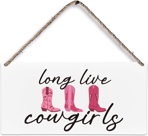 Pink Long Live Cowgirls Wood Plaque Sign, Preppy Wall Decor, Pink Western Cowgirl Wall Decor, Preppy Cowgirl Room Decor, Long Live Cowgirls Boots Home Décor Wall Hanging Decor, 12x6 inches in Saudi Arabia