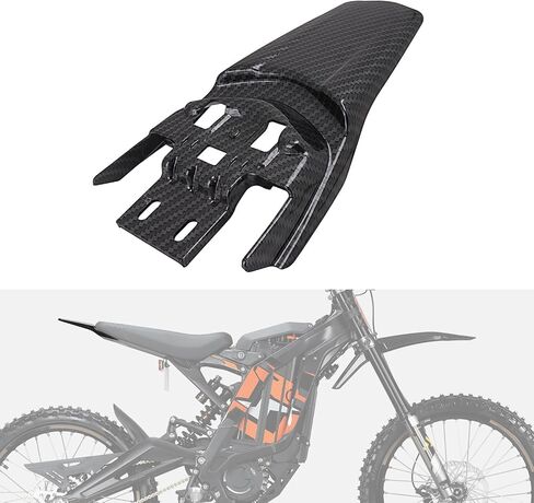 Motorcycle Rear Fender Mudguard for Surron Sur Ron Light Bee X/S Segway X260 X160 Electric Dirt Bike,Carbon Fiber Texture,PP Material in Saudi Arabia
