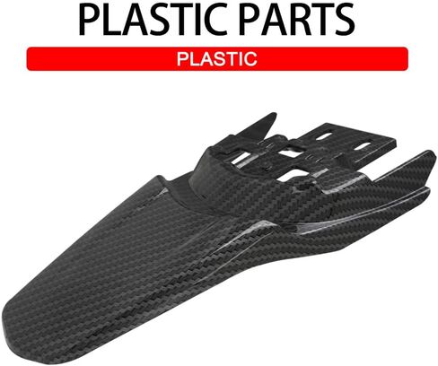 Motorcycle Rear Fender Mudguard for Surron Sur Ron Light Bee X/S Segway X260 X160 Electric Dirt Bike,Carbon Fiber Texture,PP Material in Saudi Arabia