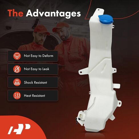 A -Premium Windshield Washer Reservoir متوافق مع نماذج هوندا المختارة - FIT 2009 2010 2011 2012 2013 ، مع (CAP/GASHER PUMP/HOSE/BRACKET) - استبدال# 76841TK6305 in Kuwait