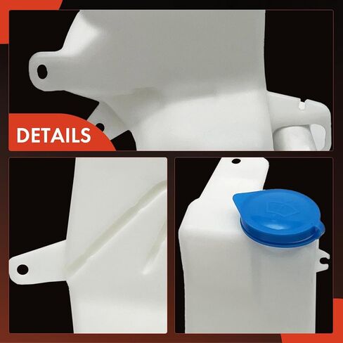 A -Premium Windshield Washer Reservoir متوافق مع نماذج هوندا المختارة - FIT 2009 2010 2011 2012 2013 ، مع (CAP/GASHER PUMP/HOSE/BRACKET) - استبدال# 76841TK6305 in Kuwait