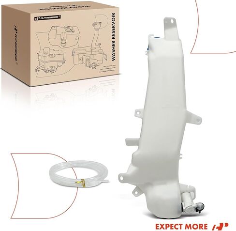 A -Premium Windshield Washer Reservoir متوافق مع نماذج هوندا المختارة - FIT 2009 2010 2011 2012 2013 ، مع (CAP/GASHER PUMP/HOSE/BRACKET) - استبدال# 76841TK6305 in Kuwait