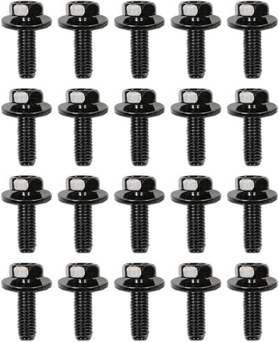 براغي جسم السيارة Grand Orange M6 Hex 20pcs متوافقة مع Honda GM M6-1.0 × 20 مم - 10 مم - سداسي - غسالة 17 ملم من الفولاذ المقاوم للصدأ in Saudi Arabia