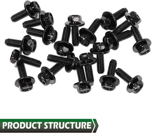 براغي جسم السيارة Grand Orange M6 Hex 20pcs متوافقة مع Honda GM M6-1.0 × 20 مم - 10 مم - سداسي - غسالة 17 ملم من الفولاذ المقاوم للصدأ in Saudi Arabia