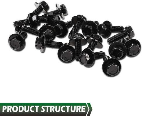 براغي جسم السيارة Grand Orange M6 Hex 20pcs متوافقة مع Honda GM M6-1.0 × 20 مم - 10 مم - سداسي - غسالة 17 ملم من الفولاذ المقاوم للصدأ in Saudi Arabia
