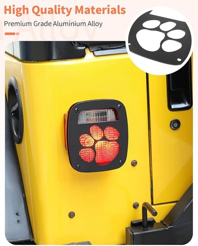 لأغطية TJ Tail Light Guard المتوافقة مع Jeep Wrangler TJ 1997-2006 ، يغطي حارس الضوء الخلفي الخارجي النمط الخارجي حماة حماة in Kuwait