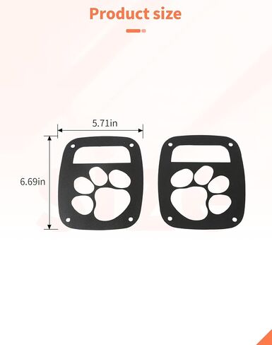 لأغطية TJ Tail Light Guard المتوافقة مع Jeep Wrangler TJ 1997-2006 ، يغطي حارس الضوء الخلفي الخارجي النمط الخارجي حماة حماة in Kuwait