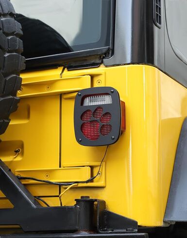 لأغطية TJ Tail Light Guard المتوافقة مع Jeep Wrangler TJ 1997-2006 ، يغطي حارس الضوء الخلفي الخارجي النمط الخارجي حماة حماة in Kuwait