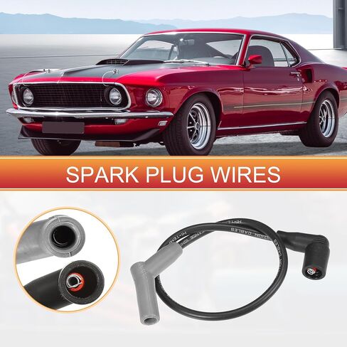 Acropix Car Spark Plug Coil Coil Coil Coil Coil Coil Harness Cable 7mm for Ford for Mustang 2001-2004 V6 3.8L 3.9L No.1u2z12259ba - Pack of 6 in Saudi Arabia