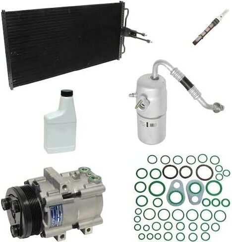 A/C Condenser and Compressor Kit - with Fixed Orifice - Compatible with 2005-2006 Ford F-150 in Saudi Arabia