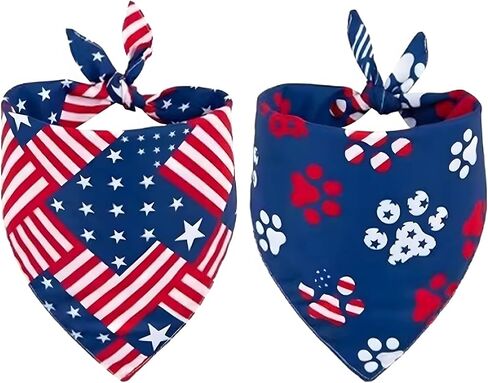 Halloween Dog Bandanas 2Pack, VIPITH Dog Scarf Holiday Dog Bandana Printed with Pumpkin Bat Ghost Halloween Decorations, Washable Triangle Dog Neckerchief Dog Bibs for Small to Large Dog in Kuwait