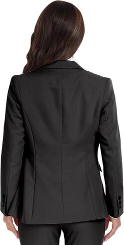Women's Long Sleeve Blazers Open Front One Button Notch Lapel Business Office Jacket Coats Casual Outfits for Work in Kuwait