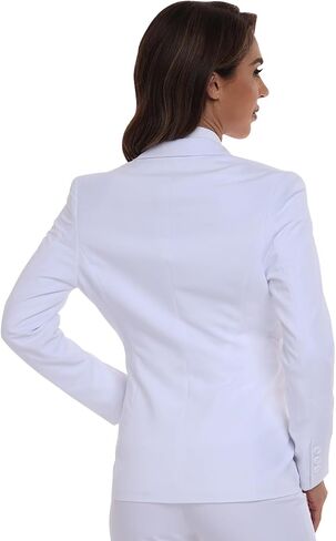 Women's Long Sleeve Blazers Open Front One Button Notch Lapel Business Office Jacket Coats Casual Outfits for Work in Kuwait