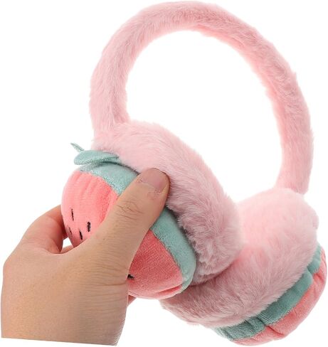 LIFKOME Soft Winter Ear Warmer for Girls Cute Strawberry Style Earmuffs for Boys and Girls Ear Protection Cover for Cold Weather Cozy and Fun Winter Accessory in Saudi Arabia