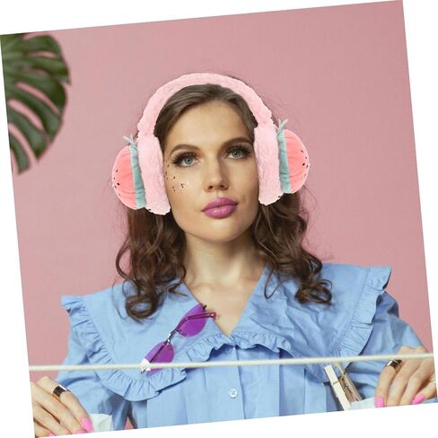 LIFKOME Soft Winter Ear Warmer for Girls Cute Strawberry Style Earmuffs for Boys and Girls Ear Protection Cover for Cold Weather Cozy and Fun Winter Accessory in Saudi Arabia