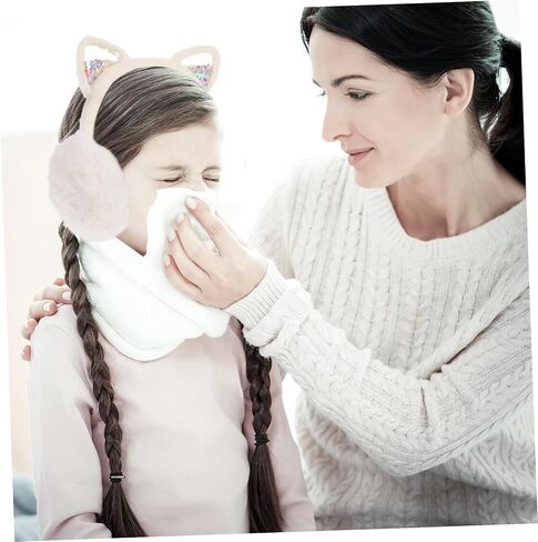 Plush Earmuff Winter Cat Ear Headband for Boys and Girls Warm Ear Fleece Lined Adorable Design for Cold Weather Foldable for Easy Storage in Saudi Arabia