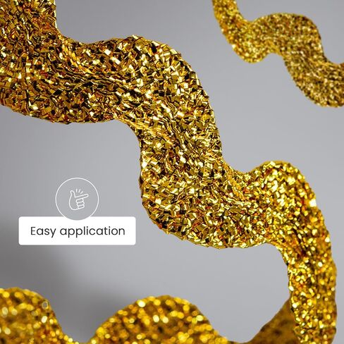 Trims by the Yard 1/2" Medium RIC Rac Metallic Silver | (10 Yard Cut) Trim in Saudi Arabia