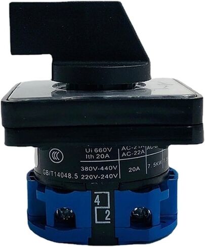 Rotary self-resetting Universal Conversion Switch LW26-20/1B Three-Speed Dual Power Switching Contact 20A 690V in Saudi Arabia