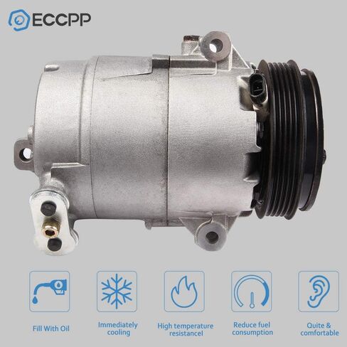 ECCPP تكييف وضاغط للهواء 2008-2012 مناسب لـ Ch-evrolet لـ Malibu 2.4L 2008-2010 لـ Ch-evrolet Cobalt 2.0L AC ضاغط مع قابض in Saudi Arabia