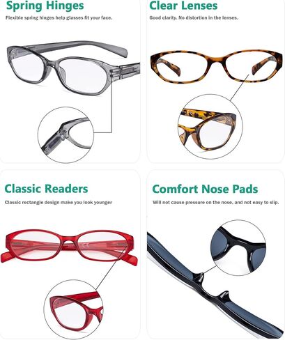 Eyekepper 10 Pack Reading Glasses Spring Hinges Wood-Grain Printed Arms Include 2 Reading Sunglasses +1.75 in Kuwait