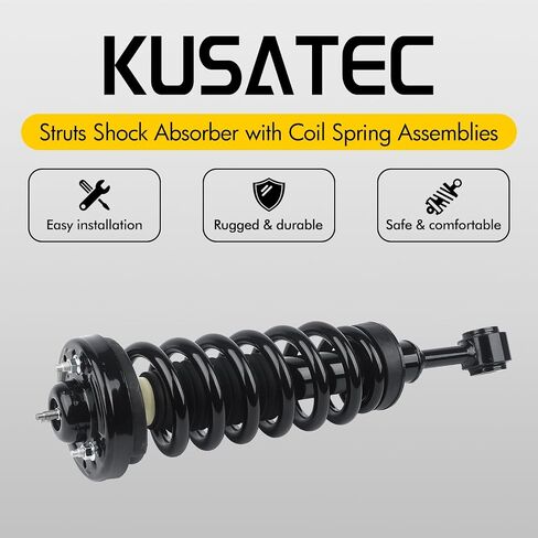 زوج Kusatec الأمامي الكامل Struts امتصاص الصدمات يناسب 2004-2008 Ford F-150 ، 2006-2008 Lincoln Mark LT ، 171361x2 Struts مع مجموعات الربيع لفائف in Saudi Arabia
