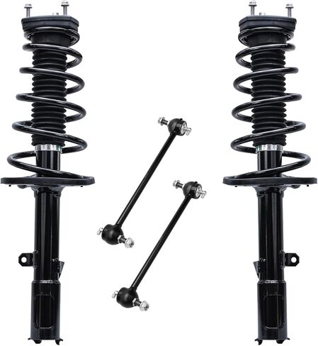 Detroit Axle - Rear Struts Sway Bars for 2007-2011 Toyota Camry 2006-2012 Avalon Lexus ES350 Complete 2 Struts with Coil Springs Assembly 2 Sway Bar Links Replacement Suspension in Saudi Arabia