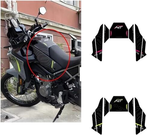 ملصقات خزان الغاز ، وسادة خزان الوقود للدراجات النارية ل CF & Moto 450MT 450 MT إكسسوارات الركبة شارات IBEX450 زيت مضاد للانزلاق in Kuwait