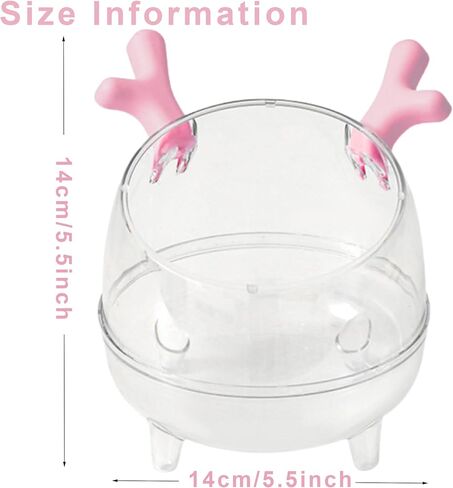 حاوية حمام رملية من Meow&Woof Hamster، صندوق رمل كبير للمرحاض Gerbil Batheom، صندوق حمام رملي صغير لحوض الاستحمام من غبار شينشيلا لملحقات قفص الهامستر 4.7 × 4.3 بوصة in Kuwait