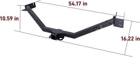 Trailer Hitch Black Steel Compatible with 2011 2012 2013 Kia Sorento and 2010 2011 2012 Select Hyundai Santa Fe w/2" Hitch Receiver in Saudi Arabia