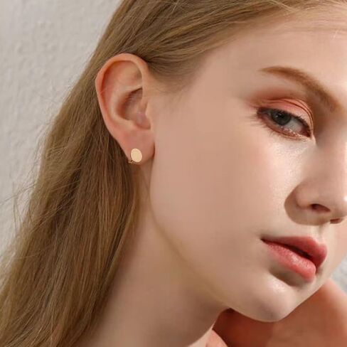 5 أزواج من أقراط الضغط 12 مم لـ Keloids 5 ألوان الفولاذ المقاوم للصدأ المقاوم للصدأ الأقراط مستديرة انضغاط قرط قابلة للتعديل مقاطع للنساء سيدات in Saudi Arabia