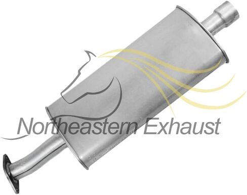 Northeastern Exhaust | Stainless Steel Flex Y-Pipe, Muffler and Tail Pipe Exhaust System Kit Compatible for Mercury Mariner 2005-2007 3.0L | Free Gaskets and Clamp Included in Saudi Arabia