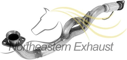 Northeastern Exhaust | Stainless Steel Flex Y-Pipe, Muffler and Tail Pipe Exhaust System Kit Compatible for Mercury Mariner 2005-2007 3.0L | Free Gaskets and Clamp Included in Saudi Arabia