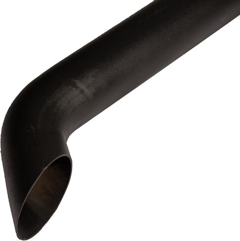 Exhaust Pipe Compatible With UNIVERSAL 3-1/2" x 96", Curved Black in Saudi Arabia