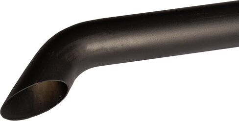 Exhaust Pipe Compatible With UNIVERSAL 3-1/2" x 96", Curved Black in Saudi Arabia
