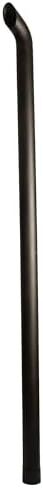 Exhaust Pipe Compatible With UNIVERSAL 3-1/2" x 96", Curved Black in Saudi Arabia