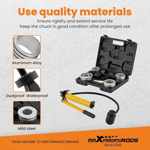 maXpeedingrods Hydraulic Exhaust Pipe Expander 1-5/8" to 4-1/4", Manual Hydraulic Pipe Stretcher Tool Kit, with 10 Ton Hydraulic Pump, Replace# 78835,17350 in Saudi Arabia