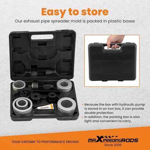 maXpeedingrods Hydraulic Exhaust Pipe Expander 1-5/8" to 4-1/4", Manual Hydraulic Pipe Stretcher Tool Kit, with 10 Ton Hydraulic Pump, Replace# 78835,17350 in Saudi Arabia