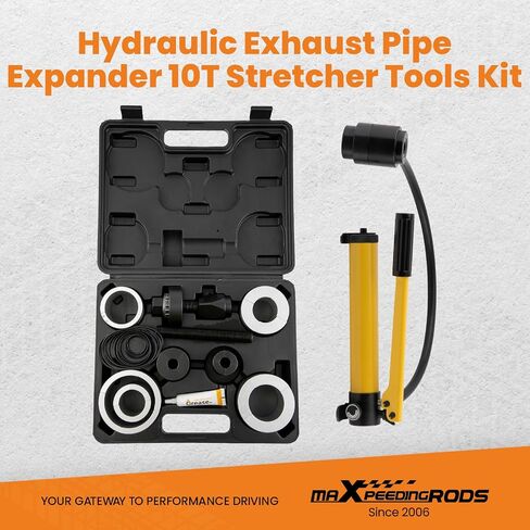 maXpeedingrods Hydraulic Exhaust Pipe Expander 1-5/8" to 4-1/4", Manual Hydraulic Pipe Stretcher Tool Kit, with 10 Ton Hydraulic Pump, Replace# 78835,17350 in Saudi Arabia