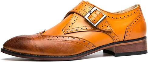 Dress Shoes for Men Men's Casual Leather Shoes Comfortable Flat Heel Footwear for Everyday Wear in Saudi Arabia