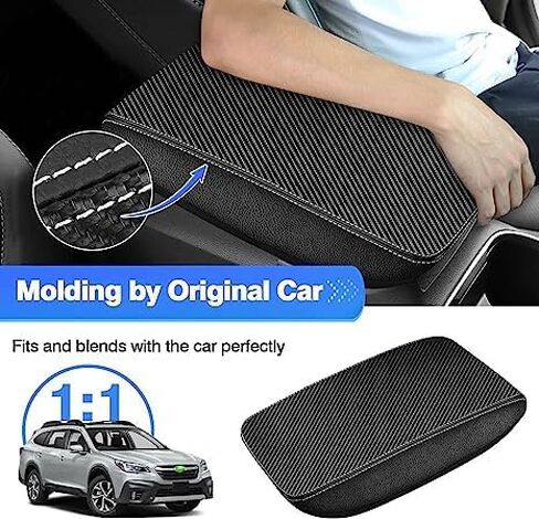 Autorder Center Console Cover for 2021 2022 2023 2024 2025 Ford F150 Accessories Armrest Cushion Cover Nappa Leather Middle Console Covers F150 Console Cushion Pad Anti-Scratch in Saudi Arabia