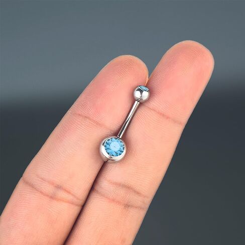 316LVM Surgical Steel Belly Button Ring 14g - خواتم زر الفولاذ المقاوم للصدأ المصنوعة من الفولاذ المقاوم للصدأ للنساء - نساء لطيف مثير البطن البطن البطن السرة. in Kuwait