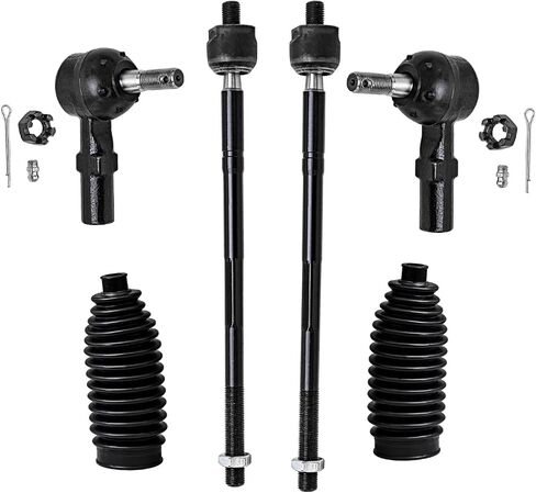 Detroit Axle - مجموعة قضبان التعادل الأمامية لتويوتا كامري سيينا أفالون سولارا ، لكزس ES300 ، 4 نهايات قضيب التعادل الداخلي والخارج in Kuwait