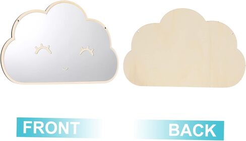 ERINGOGO Crylic Mirror Ornament Cloud Nursery Decor Boys and Girls Acrylic Mirror Living Room Dec in Saudi Arabia