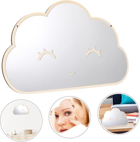 ERINGOGO Crylic Mirror Ornament Cloud Nursery Decor Boys and Girls Acrylic Mirror Living Room Dec in Saudi Arabia