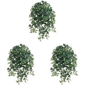 اللبلاب الإنجليزي المتتالي - كرمة اللبلاب الاصطناعي لتعليق ديكور السلة، وصناديق النوافذ، والديكور الداخلي، والمزارع الخارجي - نبات صناعي مقاس 27 بوصة مع 450 ورقة خضراء in Kuwait